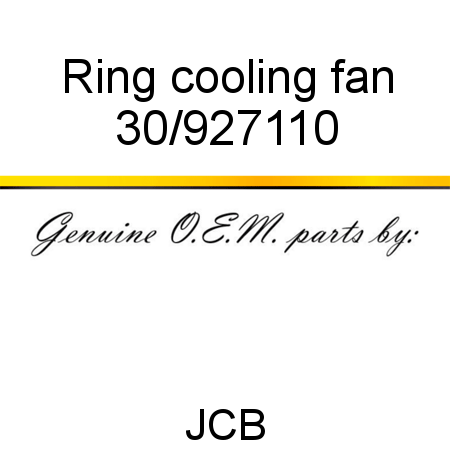 Ring, cooling fan 30/927110