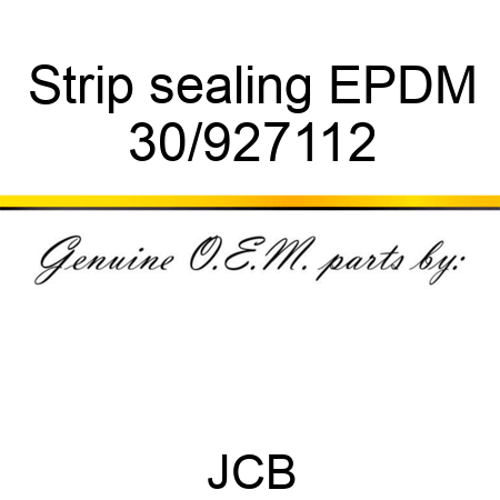 Strip sealing EPDM 30/927112