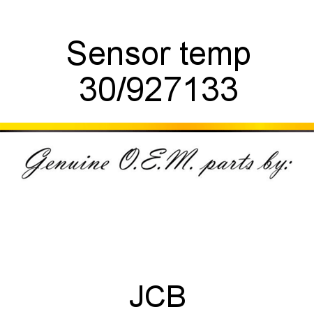 Sensor, temp 30/927133