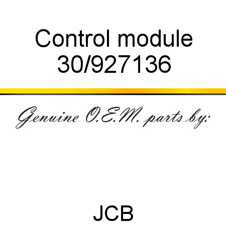 Control, module 30/927136