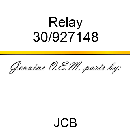 Relay 30/927148
