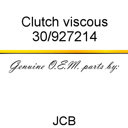 Clutch, viscous 30/927214