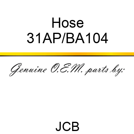Hose 31AP/BA104