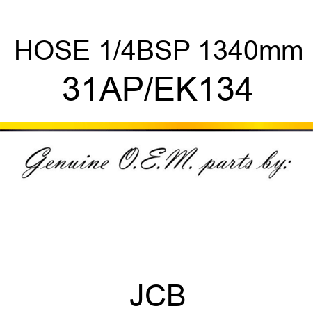HOSE 1/4BSP 1340mm 31AP/EK134