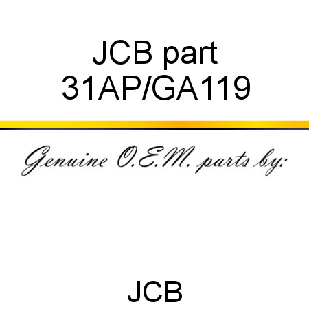 JCB part 31AP/GA119