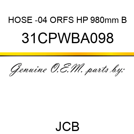 HOSE -04 ORFS HP 980mm B 31CPWBA098