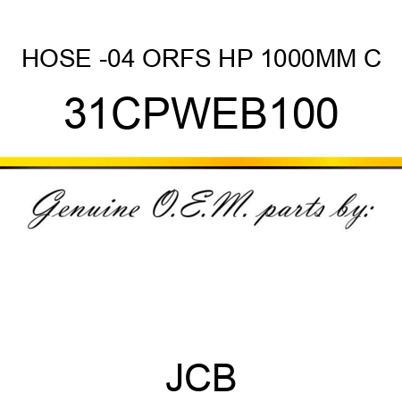HOSE -04 ORFS HP 1000MM C 31CPWEB100