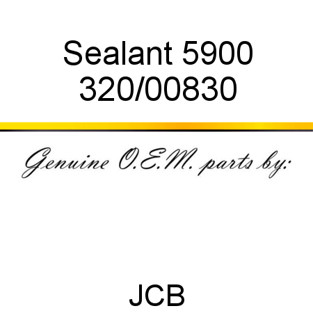 Sealant, 5900 320/00830