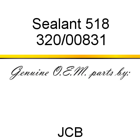 Sealant, 518 320/00831