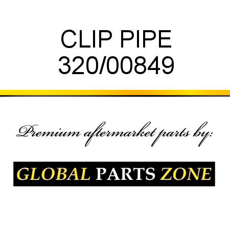 CLIP PIPE 320/00849