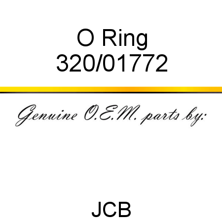 O Ring 320/01772