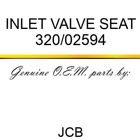 INLET VALVE SEAT 320/02594