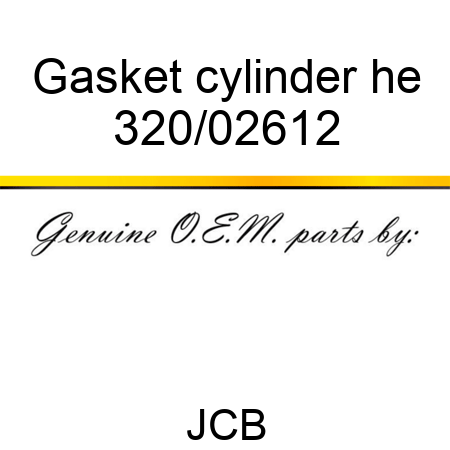 Gasket cylinder he 320/02612