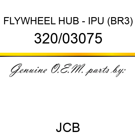 FLYWHEEL HUB - IPU (BR3) 320/03075