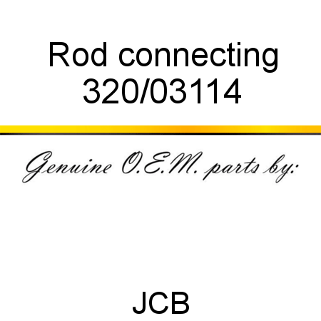 Rod, connecting 320/03114