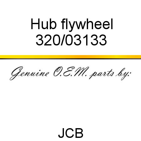 Hub, flywheel 320/03133