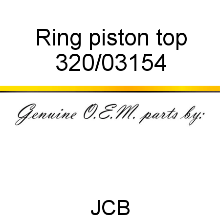 Ring, piston, top 320/03154