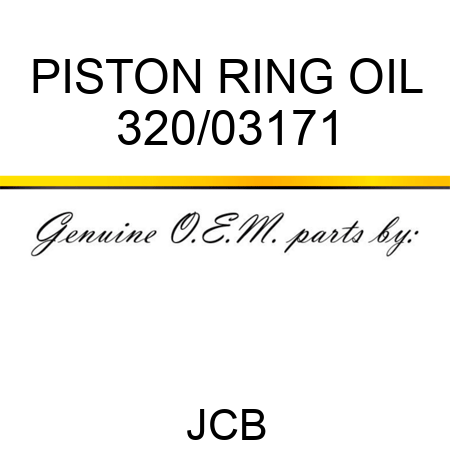 PISTON RING OIL 320/03171