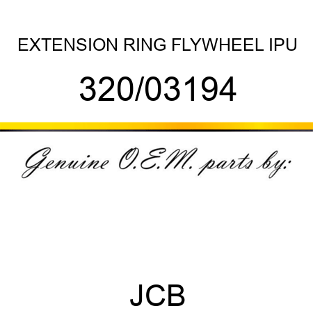 EXTENSION RING, FLYWHEEL, IPU 320/03194