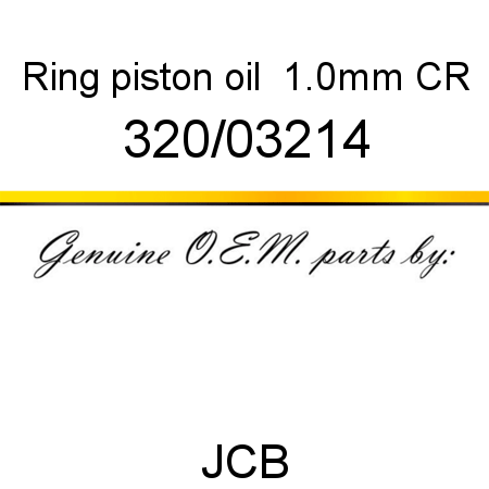 Ring, piston oil +1.0mm, CR 320/03214