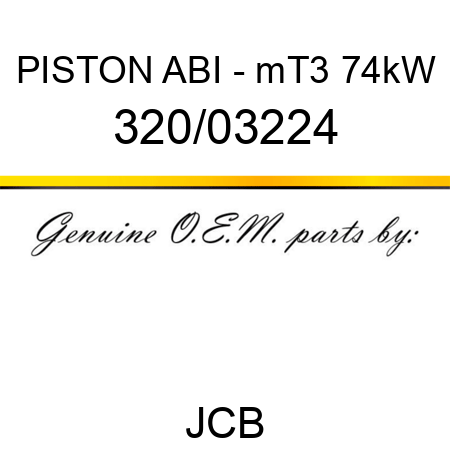 PISTON ABI - mT3 74kW 320/03224
