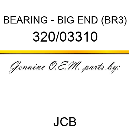BEARING - BIG END (BR3) 320/03310