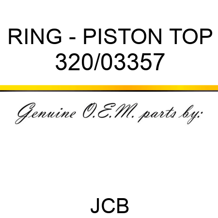 RING - PISTON TOP 320/03357