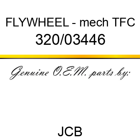 FLYWHEEL - mech TFC 320/03446