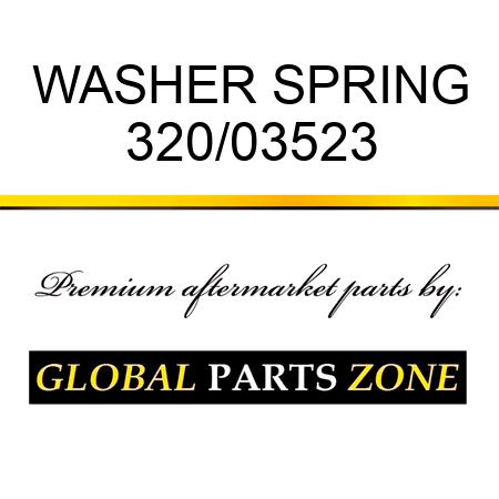 WASHER SPRING 320/03523