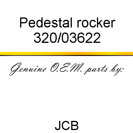 Pedestal, rocker 320/03622