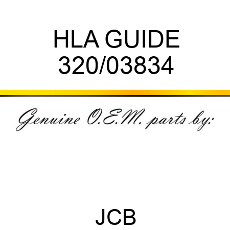 HLA GUIDE 320/03834
