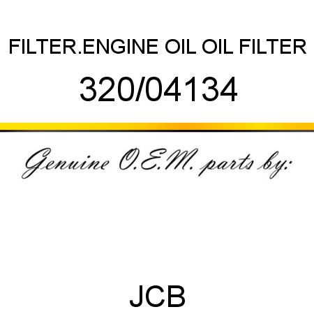 FILTER.ENGINE OIL, OIL FILTER 320/04134
