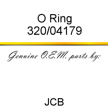 O Ring 320/04179