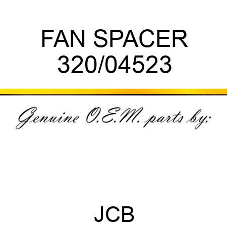 FAN SPACER 320/04523