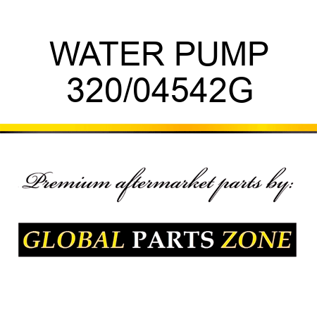 WATER PUMP 320/04542G