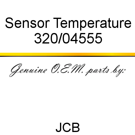 Sensor, Temperature 320/04555