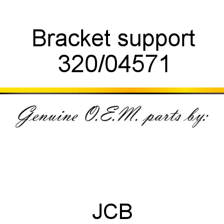 Bracket, support 320/04571