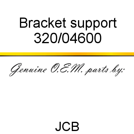 Bracket, support 320/04600