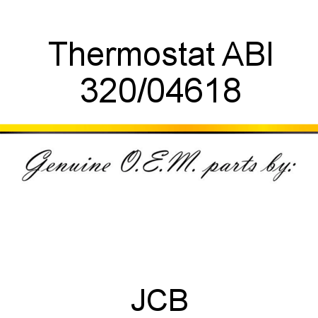 Thermostat, ABI 320/04618