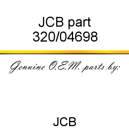 JCB part 320/04698