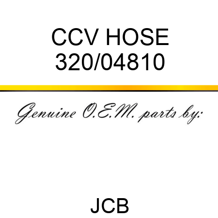 CCV HOSE 320/04810