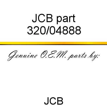 JCB part 320/04888