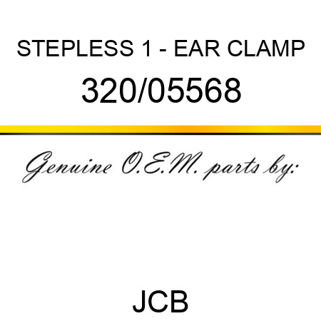 STEPLESS 1 - EAR CLAMP 320/05568
