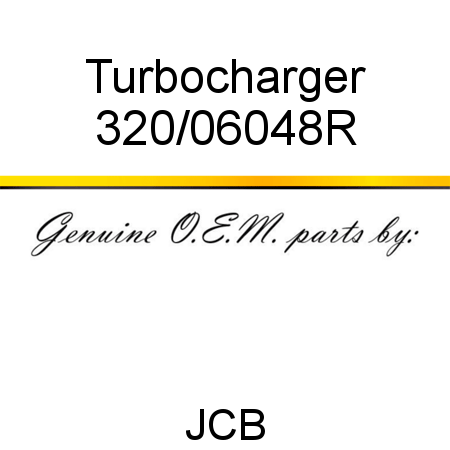 Turbocharger 320/06048R