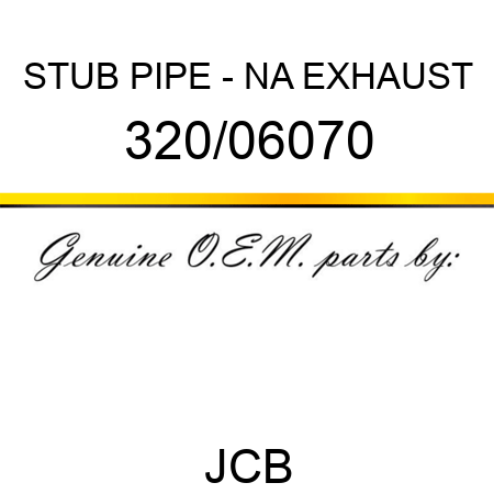STUB PIPE - NA EXHAUST 320/06070