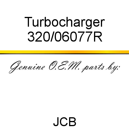 Turbocharger 320/06077R