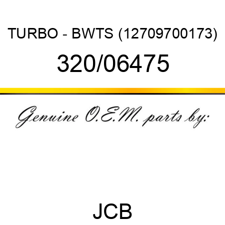 TURBO - BWTS (12709700173) 320/06475