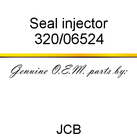 Seal, injector 320/06524