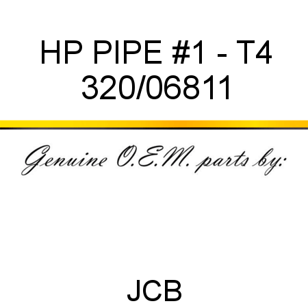 HP PIPE #1 - T4 320/06811