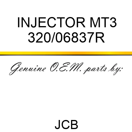 INJECTOR MT3 320/06837R